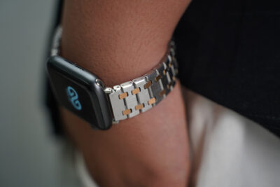 Stainless Steel Metal Chain Strap For Apple Watch 44MM 45MM 46MM Series 4 5 6 7 8 9 10 11 (SE 2 3 Gen)