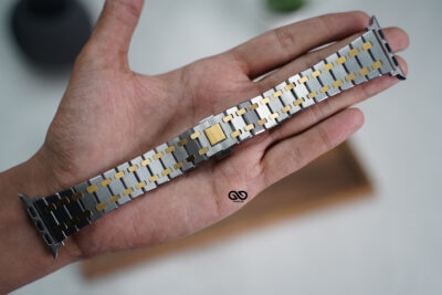 Stainless Steel Metal Chain Strap For Apple Watch 44MM 45MM 46MM Series 4 5 6 7 8 9 10 11 (SE 2 3 Gen)