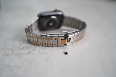 Stainless Steel Metal Chain Strap For Apple Watch 44MM 45MM 46MM Series 4 5 6 7 8 9 10 11 (SE 2 3 Gen)