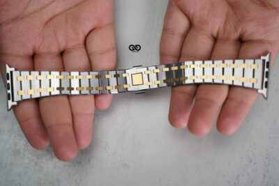 Stainless Steel Metal Chain Strap For Apple Watch 44MM 45MM 46MM Series 4 5 6 7 8 9 10 11 (SE 2 3 Gen)