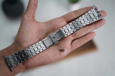 Stainless Steel Metal Chain Strap For Apple Watch 44MM 45MM 46MM Series 4 5 6 7 8 9 10 11 (SE 2 3 Gen)