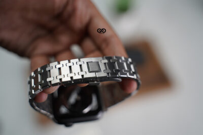 Stainless Steel Metal Chain Strap For Apple Watch 44MM 45MM 46MM Series 4 5 6 7 8 9 10 11 (SE 2 3 Gen)