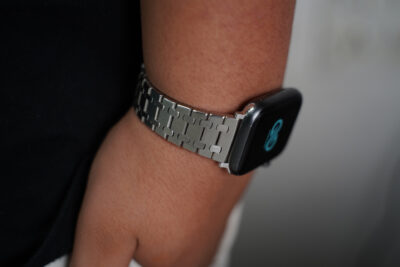 Stainless Steel Metal Chain Strap For Apple Watch 44MM 45MM 46MM Series 4 5 6 7 8 9 10 11 (SE 2 3 Gen)