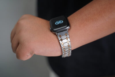 Stainless Steel Metal Chain Strap For Apple Watch 44MM 45MM 46MM Series 4 5 6 7 8 9 10 11 (SE 2 3 Gen)