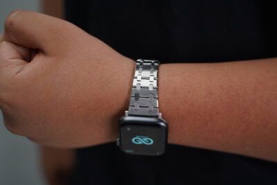 Stainless Steel Metal Chain Strap For Apple Watch 44MM 45MM 46MM Series 4 5 6 7 8 9 10 11 (SE 2 3 Gen)