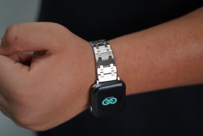 Stainless Steel Metal Chain Strap For Apple Watch 44MM 45MM 46MM Series 4 5 6 7 8 9 10 11 (SE 2 3 Gen)