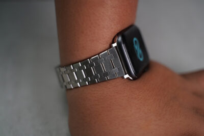 Stainless Steel Metal Chain Strap For Apple Watch 44MM 45MM 46MM Series 4 5 6 7 8 9 10 11 (SE 2 3 Gen)