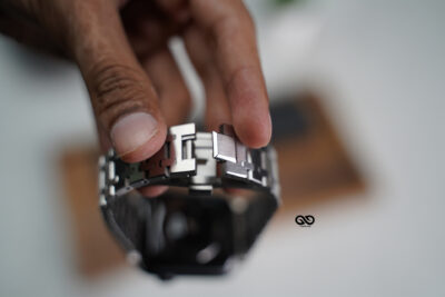 Stainless Steel Metal Chain Strap For Apple Watch 44MM 45MM 46MM Series 4 5 6 7 8 9 10 11 (SE 2 3 Gen)