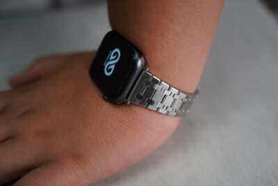 Stainless Steel Metal Chain Strap For Apple Watch 44MM 45MM 46MM Series 4 5 6 7 8 9 10 11 (SE 2 3 Gen)