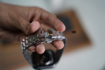 Stainless Steel Metal Chain Strap For Apple Watch 44MM 45MM 46MM Series 4 5 6 7 8 9 10 11 (SE 2 3 Gen)