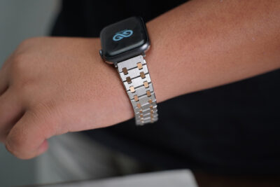 Stainless Steel Metal Chain Strap For Apple Watch 44MM 45MM 46MM Series 4 5 6 7 8 9 10 11 (SE 2 3 Gen)