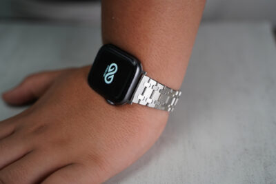 Stainless Steel Metal Chain Strap For Apple Watch 44MM 45MM 46MM Series 4 5 6 7 8 9 10 11 (SE 2 3 Gen)