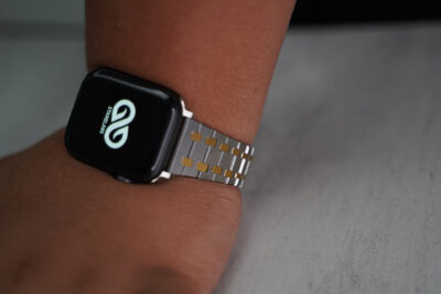 Stainless Steel Metal Chain Strap For Apple Watch 44MM 45MM 46MM Series 4 5 6 7 8 9 10 11 (SE 2 3 Gen)