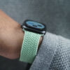 Pistachio Braided Solo Loop For Apple Watch 42MM 41MM 40MM Series 4 5 6 7 8 9 10 SE SE 2 Gen