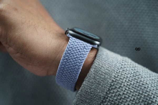 English Lavender Braided Solo Loop For Apple Watch 44MM 45MM 46MM Series 4 5 6 7 8 9 10 SE SE 2 Gen