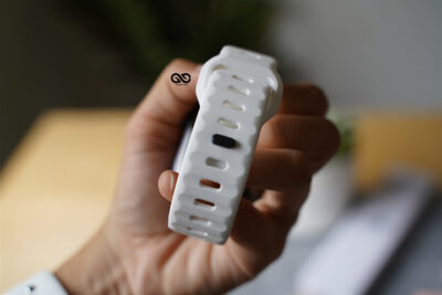 White Waterproof Silicone Sports Bands for Apple Watch 42MM 41MM 40MM Series 4 5 6 7 8 9 10 11 SE SE 2 Gen