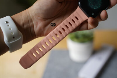 Pink Waterproof Silicone Sports Bands for Apple Watch 42MM 41MM 40MM Series 4 5 6 7 8 9 10 SE SE 2 Gen