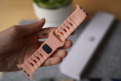 Pink Waterproof Silicone Sports Bands for Apple Watch 42MM 41MM 40MM Series 4 5 6 7 8 9 10 SE SE 2 Gen