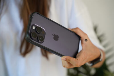 Black Fiber Bumper for iPhone 14 Pro Max (Bumper, not a Case)