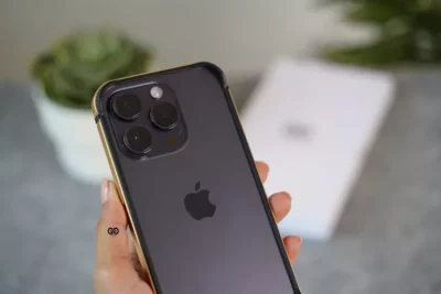 Copper Gold Fiber Bumper for iPhone 14 Pro Max (Bumper, not a Case)