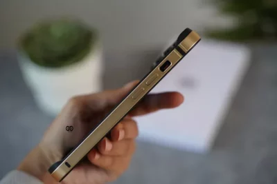 Copper Gold Fiber Bumper for iPhone 14 Pro Max (Bumper, not a Case)