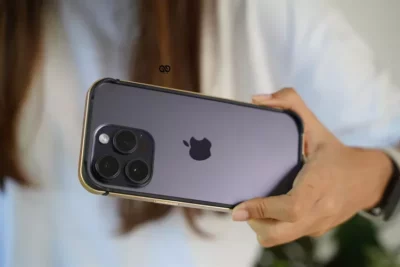 Copper Gold Fiber Bumper for iPhone 14 Pro Max (Bumper, not a Case)