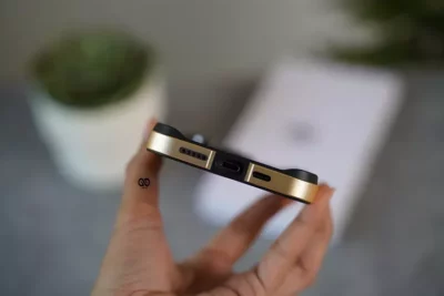 Copper Gold Fiber Bumper for iPhone 14 Pro Max (Bumper, not a Case)