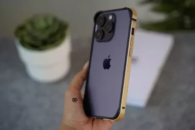 Copper Gold Fiber Bumper for iPhone 14 Pro Max (Bumper, not a Case)