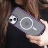 Magsafe Deep Purple Drop Proof Sleek Matte case for iPhone 13