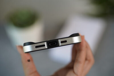 Silver Fiber Bumper for iPhone 14 Pro (Bumper, not a Case)