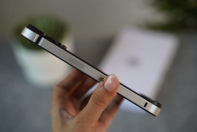 Silver Fiber Bumper for iPhone 14 Pro (Bumper, not a Case)