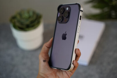 Silver Fiber Bumper for iPhone 14 Pro (Bumper, not a Case)
