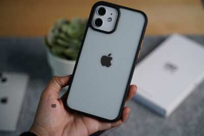 Black Transparent Drop Proof Sleek Case for iPhone 12