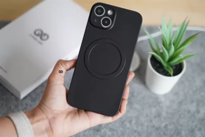 Dark Black Magsafe Ultra Thin Case for iPhone 14 Plus