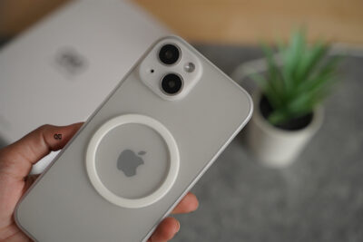 Frosted White Magsafe Ultra Thin Case for iPhone 14 Plus