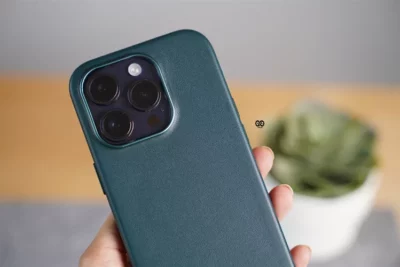 Jade Green MagSafe Vegan Leather Case For iPhone 14 Pro Max