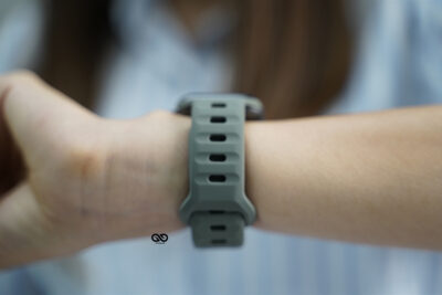 Ash Green Waterproof Silicone Sports Bands for Apple Watch 42MM 41MM 40MM Series 4 5 6 7 8 9 10 SE SE 2 Gen