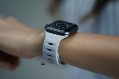 Powder Grey Waterproof Silicone Sports Bands for Apple Watch 42MM 41MM 40MM Series 4 5 6 7 8 9 10 11 SE SE 2 Gen