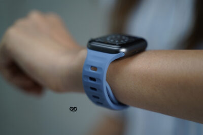 Cool Blue Waterproof Silicone Sports Bands for Apple Watch 42MM 41MM 40MM Series 4 5 6 7 8 9 10 SE SE 2 Gen