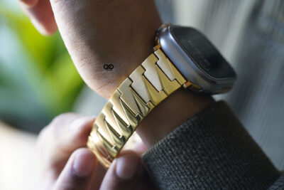 Glossy Matte Link Strap For Apple Watch 49 (Series Ultra/Ultra 2/Ultra 3)