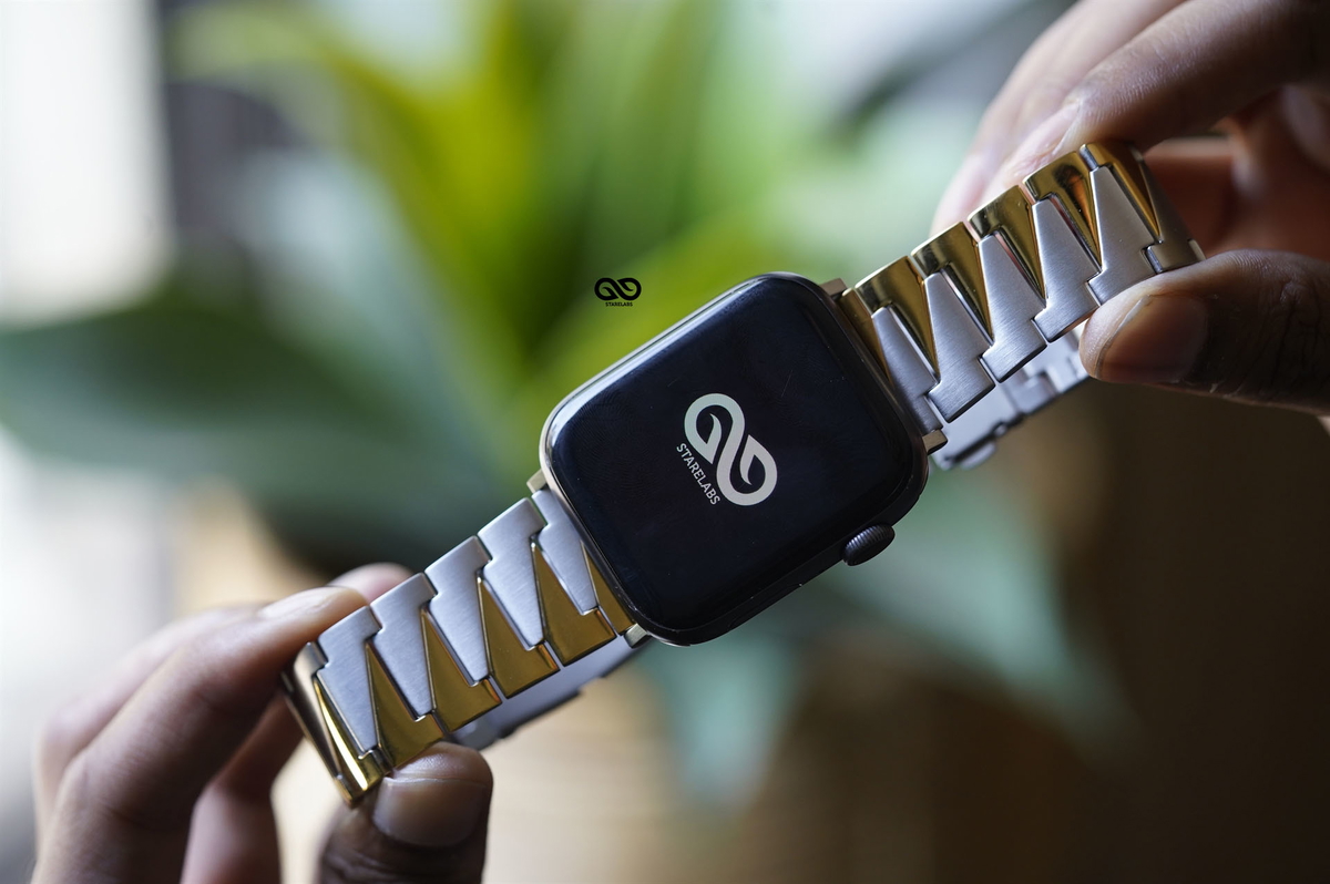 Gold Silver Glossy Matte Link Strap For Apple Watch 44MM 45MM 46MM Series 4 5 6 7 8 9 10 11 (SE 2 3 Gen) 11 Gold Silver Glossy Matte Link Strap For Apple Watch 44MM 45MM 46MM Series 4 5 6 7 8 9 10 11 (SE 2 3 Gen) - Image 11