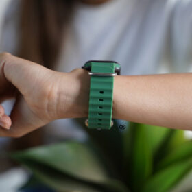Forest Green Silicone Ocean Band For Apple Watch 42MM 41MM 40MM Series 4 5 6 7 8 9 10 11 SE SE 2 Gen