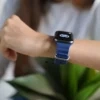 Blue Silicone Ocean Band For Apple Watch 42MM 41MM 40MM Series 4 5 6 7 8 9 10 11 12 SE SE2 SE3 Gen