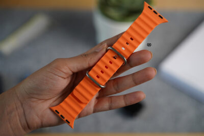 Orange Silicone Ocean Band For Apple Watch 42MM 41MM 40MM Series 4 5 6 7 8 9 10 11 SE SE 2 Gen