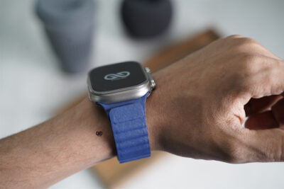 Blue Magnetic Leather Loop For Apple Watch 49 (Series Ultra/Ultra 2/Ultra 3) 9 Blue Magnetic Leather Loop For Apple Watch 49 (Series Ultra/Ultra 2/Ultra 3)