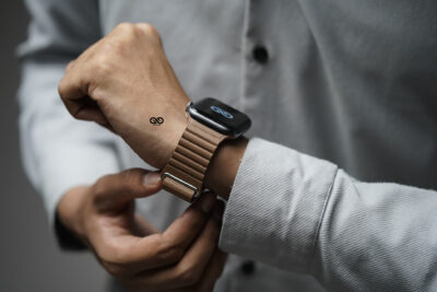 Saddle Brown Magnetic Leather Loop For Apple Watch 44MM 45MM 46MM Series 4 5 6 7 8 9 10 SE SE 2 Gen