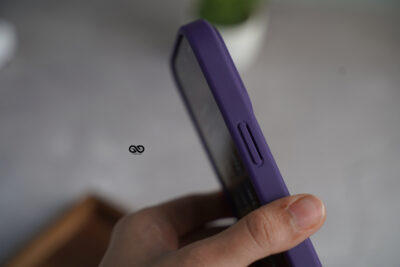 Deep Purple Alpha Magnetic Ring Case For iPhone 15 Plus
