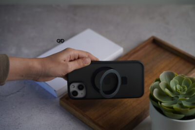 Smoky Black Alpha Magnetic Ring Case For iPhone 15/15Plus/15Pro/15Pro Max