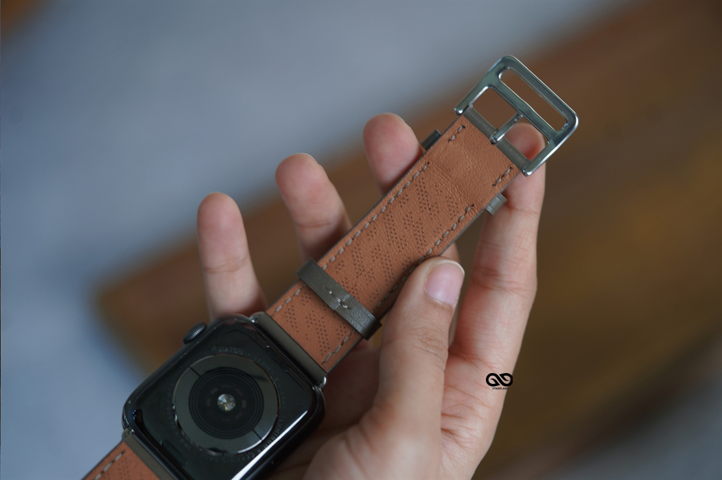 Faux leather strap (casual/office look) For iWatch 49 mm for Series Ultra