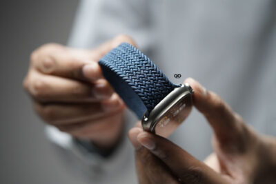 Abyss Blue Braided Solo Loop For Apple Watch 49 (Series Ultra/Ultra 2/Ultra 3)